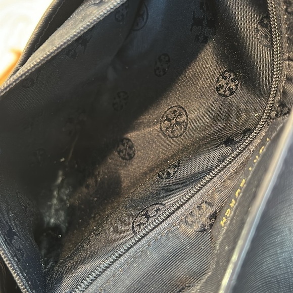 Tory Burch Dark Navy Leather York Buckle Tote Shoulder Bag - Picture 12 of 13